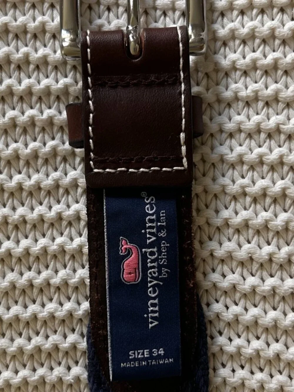 Vineyard Vines | Cotton Blue Belt | Size 34 Boys